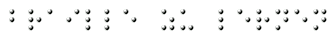 Text 'braille zu lernen' in Braille. 